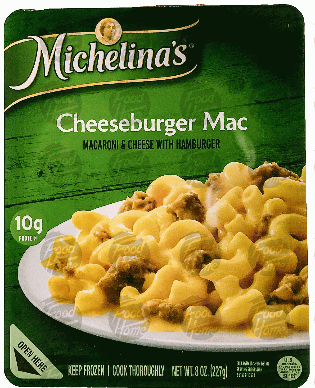 Michelina's  cheeseburger mac; macaroni & cheese with hamburger Full-Size Picture